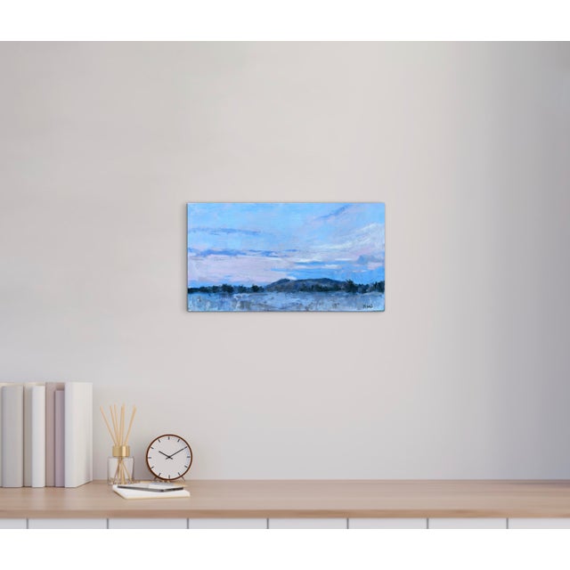 Contemporary Evening Stillness - Impressionist Landscape Oil Painting For Sale - Image 3 of 6