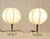Mid-Century Modern Vintage Bedside Lamps with Cocoon Shades by Alfred Wauer for Goldkant-Leuchten, 1960s, Set of 2 For Sale - Image 3 of 9