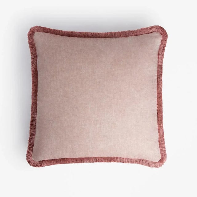 Lo decor | happy linen pillow the perfect accent piece for an easy style update, this cushion makes a chic accent for any...