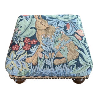 Scully and Scully William Morris Hare Tapestry Footstool For Sale