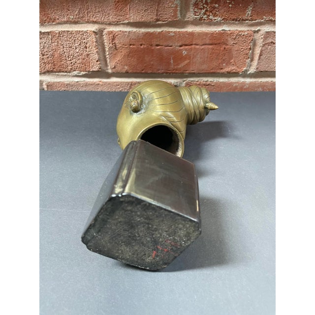 Vintage Brass Bust of a Laotian Woman For Sale - Image 10 of 12