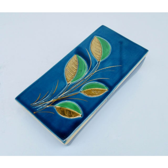 Vintage C.1960's Italian Aldo Londi for Bitossi Ceramic Glazed Lidded Keepsake/Decorative Accent Box For Sale In West Palm - Image 6 of 12