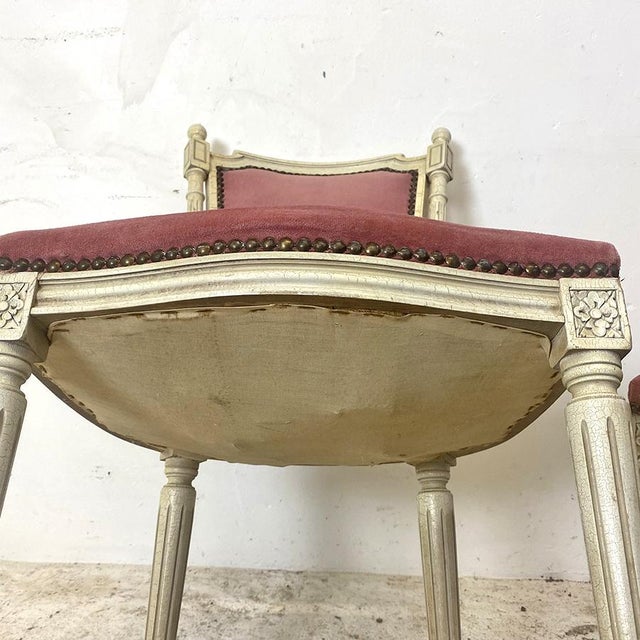 Louis XVI Style Side Chairs, Set of 2 For Sale - Image 6 of 13