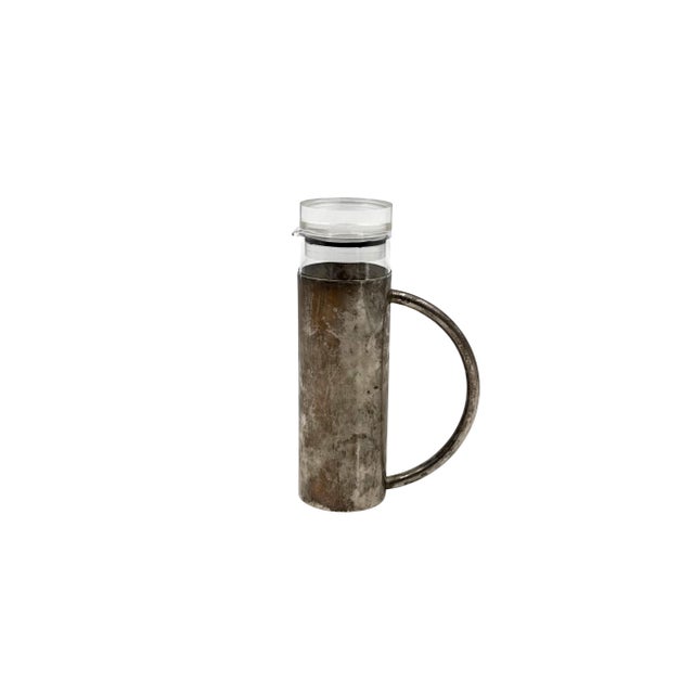 Modern Modern Silverplated and Glass Cruet Mod. Oilvine, Lino Sabattini Italy 1970s For Sale - Image 3 of 13