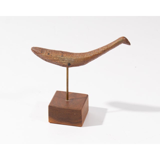 Mid 20th Century Studio Pottery Stoneware Bird on Stand by Richard Peeler For Sale - Image 5 of 7