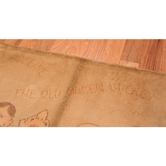 American Nazmiyal Collection Vintage Folk Art American Hooked Rug With Barbershop Quartet Design For Sale - Image 3 of 8