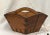 Antique Elm Wood Gathering Basket With Original Iron Details For Sale - Image 12 of 12