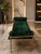 Hollywood Regency Vintage Hollywood Regency-Style Emerald Green Velvet and Gold-Tone Metal Bench For Sale - Image 3 of 7