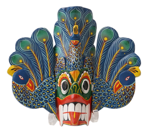 Traditional Wooden Mask, 1970s, Set of 3