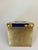 Vintage Cartier Folding Travel Desk Clock Paris Gilt-Brass and Blue Enamel 1990 For Sale - Image 9 of 18