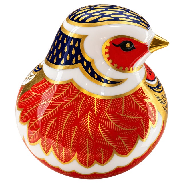 Beautiful vintage Royal Crown Derby pheasant bird paperweight crafted in fine English bone china and dating to 1994. This...