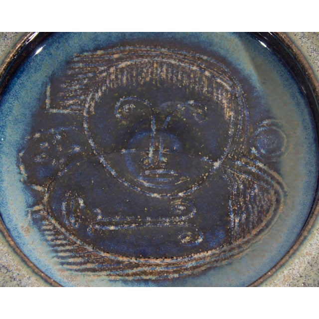 Mid 20th Century Signed Studio Pottery Dish by Edwin and Mary Scheier For Sale - Image 5 of 8