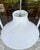 1960s Off White Pleated Swag Pendant Light For Sale - Image 4 of 10
