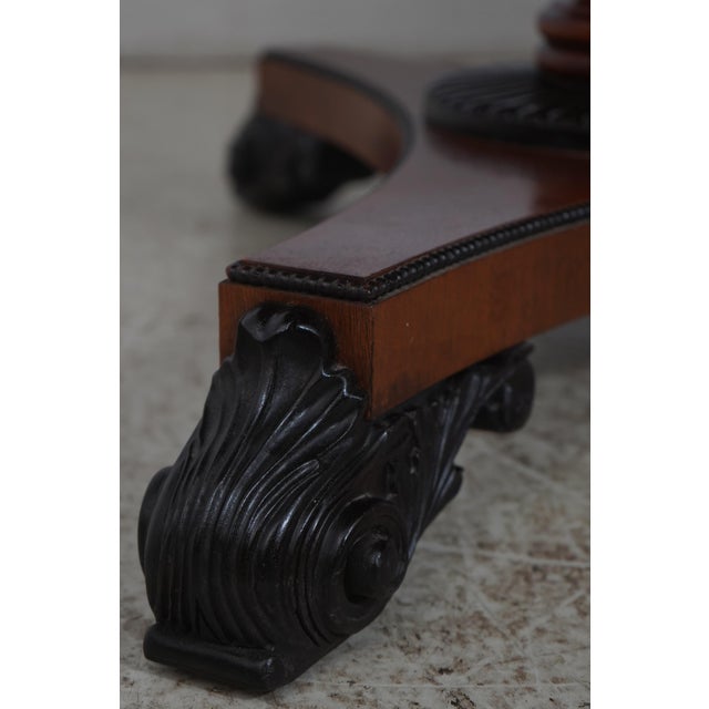 Baker Regency Style Mahogany Banded Dining Table For Sale In Philadelphia - Image 6 of 18