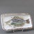 French ceramic decorative dish with fish motif (circa 1970s) by albert thiry. A rectangular-shaped ceramic dish has...