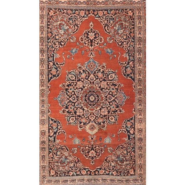 Traditional Antique Tabriz Rug 4'4'' x 6'9'' For Sale - Image 3 of 3