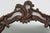 Baroque Mirror with Hand Carved Oak Ornated Frame, France, 1950s For Sale - Image 4 of 11