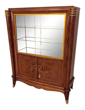 French Art Deco Vitrine or Display Cabinet in the Style of Jules Leleu