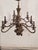 Metal Mid 20th Century 9 Arm Antique Bronze Finish Chandelier For Sale - Image 7 of 12