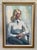 captivating original oil painting, a quintessential example of mid-to-late 20th-century American portraiture. This soulful...