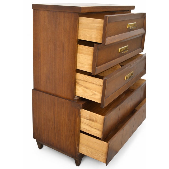 1960s Kent-Coffey “The Grandeur” Tall Chest of Drawers For Sale - Image 9 of 16