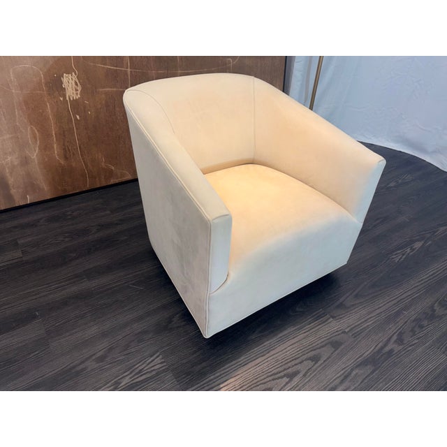 2020s Rh 1950s Italian Shelter Arm Leather Chair | Classic Depth | Italian Veneto | Ivory For Sale - Image 5 of 18