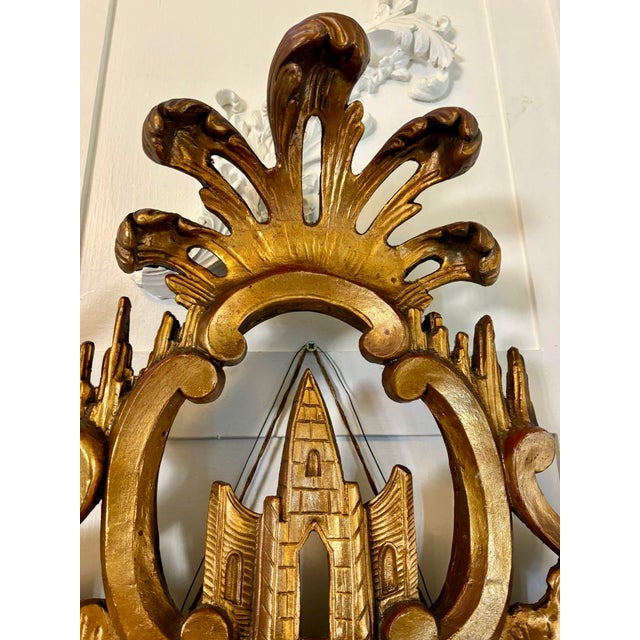 Antique Giltwood Rococo Chinoiserie Wall Mirrors, 1880, Set of 2 For Sale - Image 15 of 17