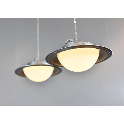 UFO Pendant Light by Adolf Meyer for Zeiss Ikon, 1930s For Sale - Image 5 of 13