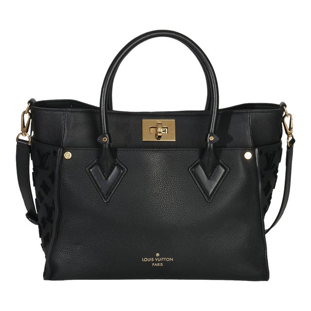 Black Calfskin Monogram Tufting On My Side MM For Sale