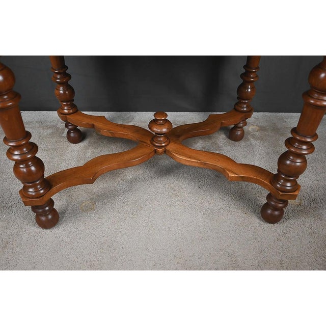 Late 19th Century Louis Philippe Flat Walnut Desk For Sale - Image 15 of 18