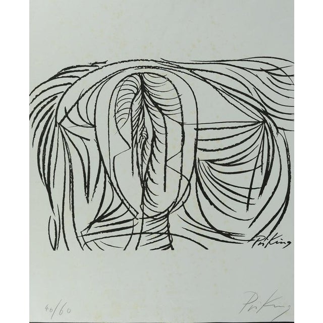 Franz Priking (1929-1979) Line drawing Original lithograph Signed in the plate and in pencil Edition of 60 (this is number...