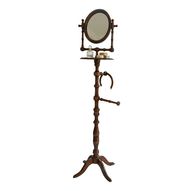 Beech Bathroom Floor Lamp, 1980s For Sale