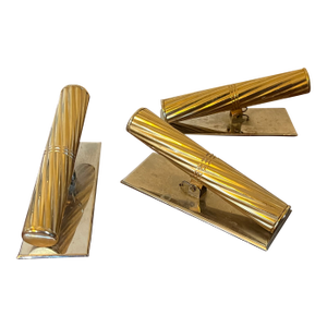 1930's French Art Deco Gilt Wash Paper Clips Desk Accessory - Set of 3