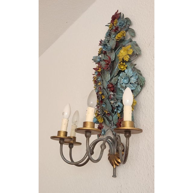 Large Vintage Ciani Firenze Wall Lamp, 1970s For Sale - Image 12 of 18