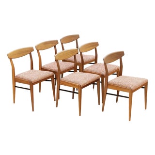 Set of Six Mid Century Dining Chairs Attributed McIntosh Furniture For Sale