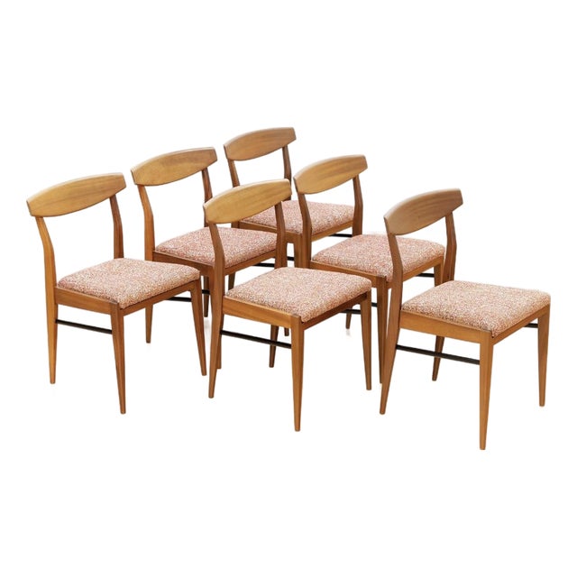 Set of Six Mid Century Dining Chairs Attributed McIntosh Furniture For Sale