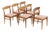 Set of Six Mid Century Dining Chairs Attributed McIntosh Furniture For Sale