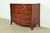 English Federal Inlaid Mahogany Bow Front Dresser Chest by National Furniture, Circa 1960s For Sale - Image 3 of 13