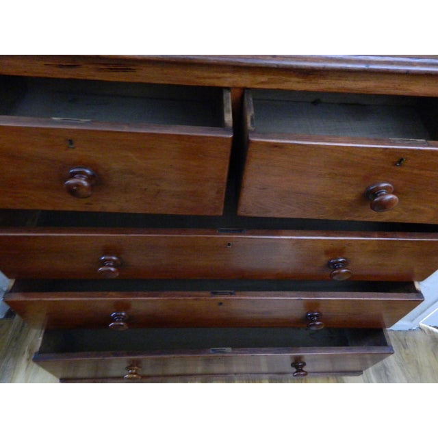 Victorian Mahogany Chest of Drawers For Sale - Image 9 of 18