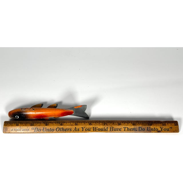 Vintage Folk Art Fish Decoy: Tonka Baits, Wayzata Minnesota For Sale - Image 9 of 10