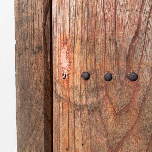 Antique Japanese Wooden Rolling Door, 1890s For Sale - Image 9 of 18