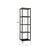 Made of steel with a dark bronze finish, solid brass feet and finials, the Victory etagere has a polished black and white...