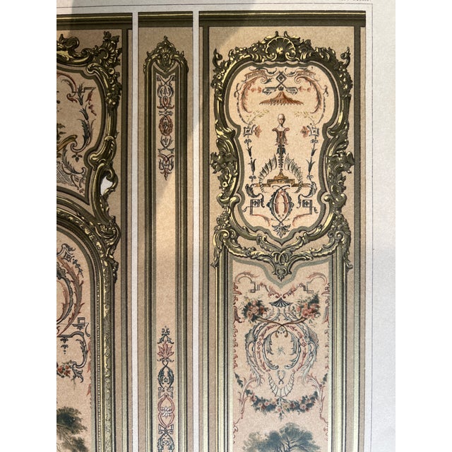 19th Century French Chromolithograph – Rococo Decorative Panel Design For Sale In Houston - Image 6 of 8