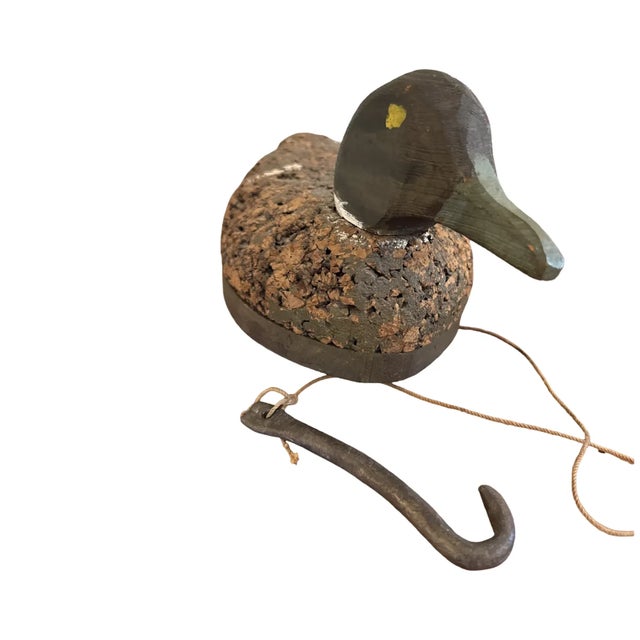 Early 20th Century Working Duck Decoy with Cork Body For Sale - Image 4 of 10