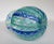 Vintage C.1960's Italian Hand-Blown Fratelli Toso "Latticino" Ribbon Murano Decorative "Bulbous" Vessel/Bowl For Sale - Image 12 of 13