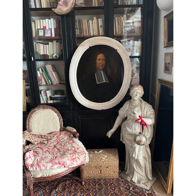 Unknown, Portrait of a Magistrate, 1800s, Oil on Canvas For Sale - Image 8 of 12