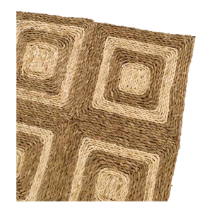 Rush House for Chairish Coringa Seagrass Rug - Natural/Off-White, 6' x 9'