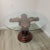 This stunning Italian round pedestal dining or center table from the 1950s showcases masterful craftsmanship in richly...