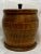 Antique Ceramic Lined Oak Wood Tea Jar/Caddy From England - Circa 1900 Measures 5 1/4" W X 5 1/4" D X 6" Tall With Knob...