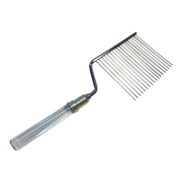 Mid Century Modern Fb Rogers Stainless Steel Lucite Cake Breaker Comb